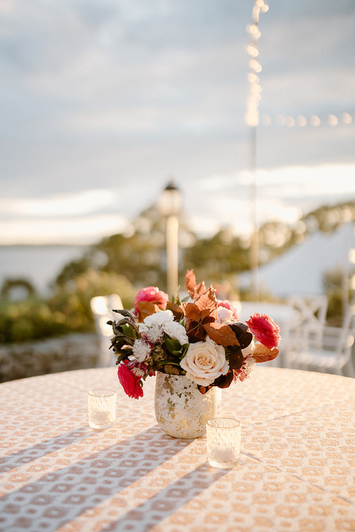 Sophisticated with Vibrant Pop Beach House Wedding
