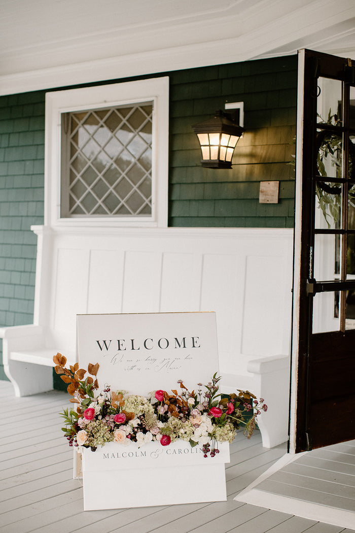 Sophisticated with Vibrant Pop Beach House Wedding