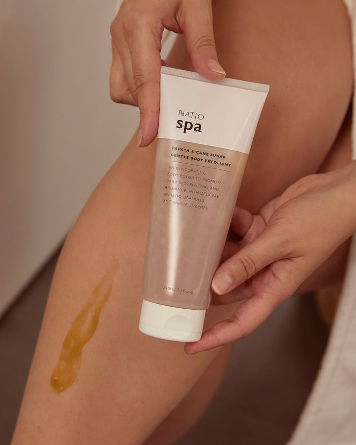 Spa Papaya & Cane Sugar Gentle Body Exfoliant