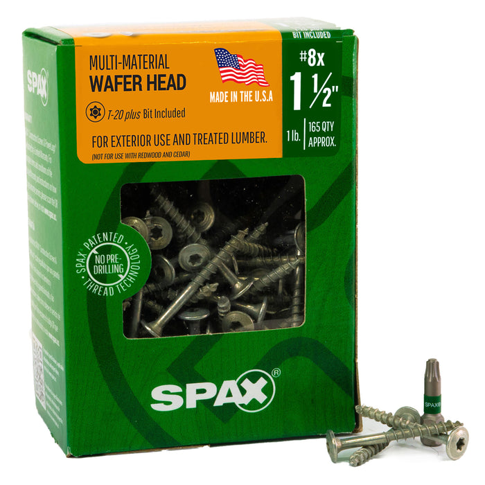 #8 (T-20+) / 1-1/2" / 1 LB Box (175 QTY)