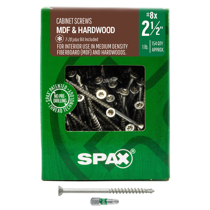#8 (T-20+) / 2-1/2" / 1 LB Box (154 QTY)