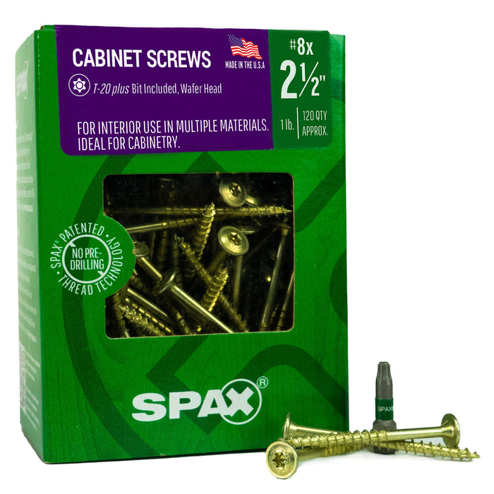 #8 (T-20+) / 2-1/2" / 1 LB Box (120 QTY)