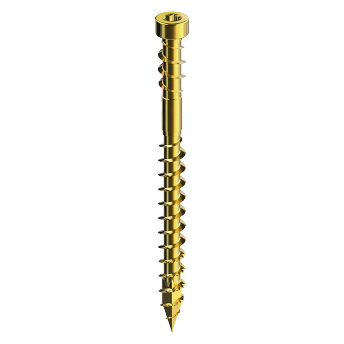 SPAX PowerTrim Double Reverse Thread Composite (PVC) Screws - Cylindric Trim Head, T-Star Plus, HCR