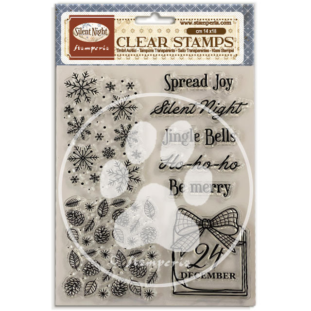 Stamperia - Clear Stamp - Silent Night. Available at Embellish Away located in Bowmanville Ontario Canada.