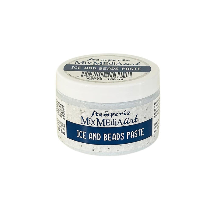 Stamperia - Ice & Beads Paste - 150ml. Available at Embellish Away in Bowmanville Ontario Canada.