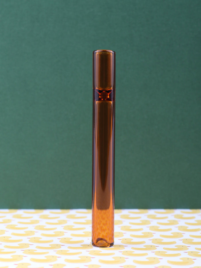 Straight Glass Cig Holder | Orange-Image 1