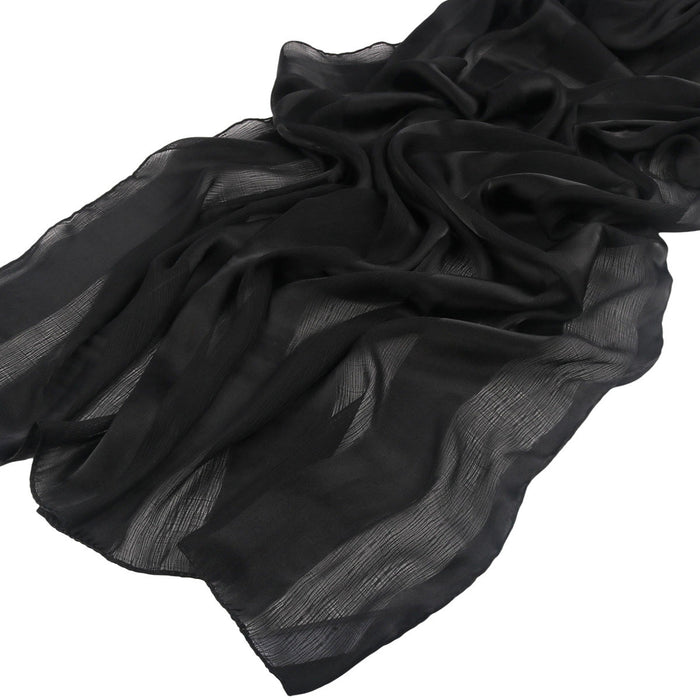 Striped Crinkle Chiffon Hijab