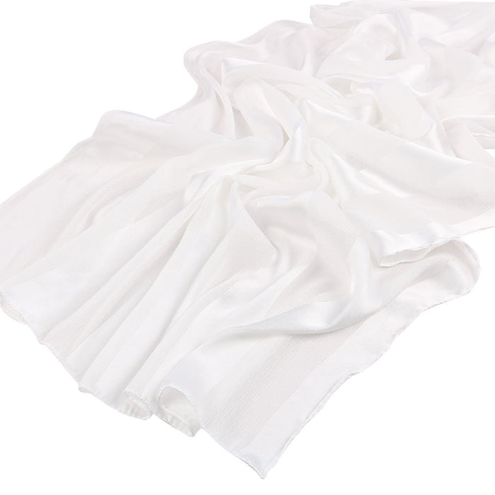 Striped Crinkle Chiffon Hijab