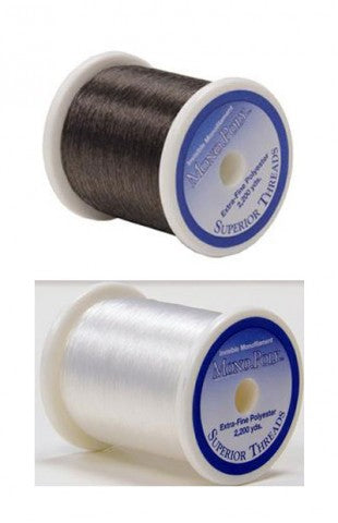 Superior Monopoly Mono Poly Thread Spools or Bobbins Clear Smoke or King Cone