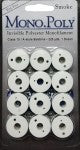 Superior Monopoly Mono Poly Thread Spools or Bobbins Clear Smoke or King Cone