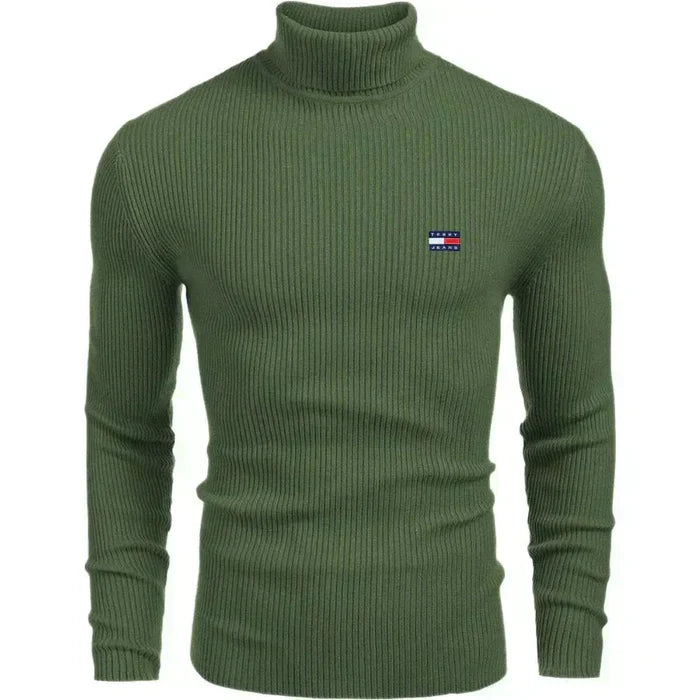 TH Turtleneck Classic Knit Sweater