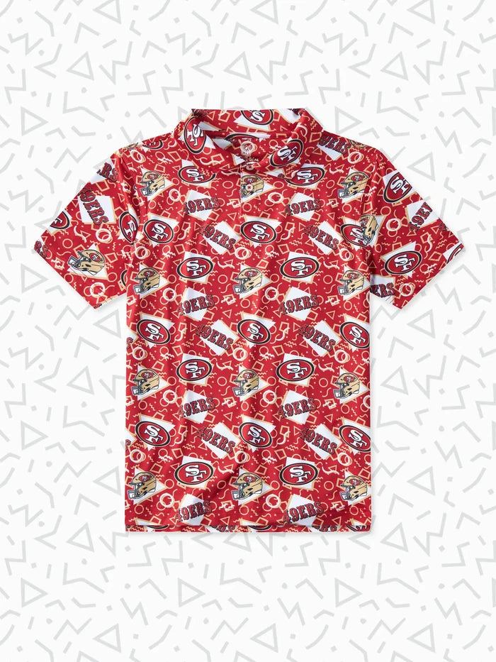 The 49ers Game Day Fit (Boys Performance Polo) - Image 1 - Chubbies Shorts