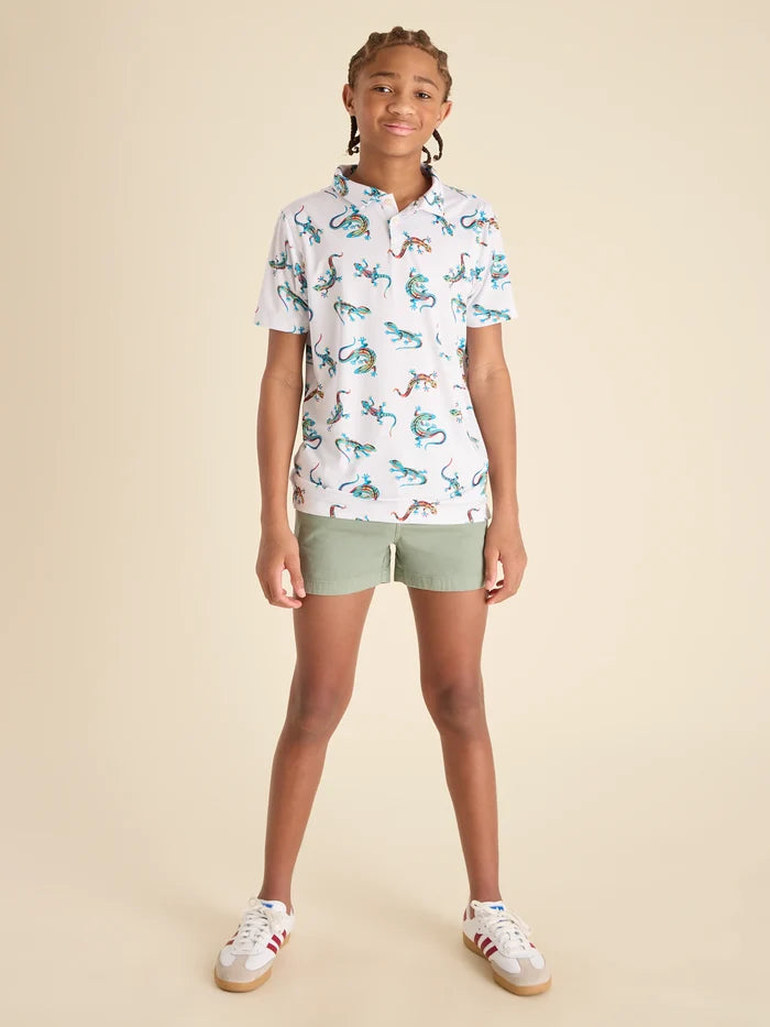 The Blizzard O' Lizard (Boys Performance Polo) - Image 4 - Chubbies Shorts
