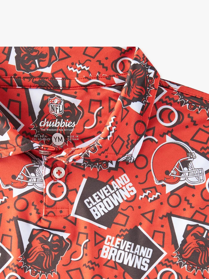The Browns Game Day Fit (Boys Performance Polo) - Image 3 - Chubbies Shorts