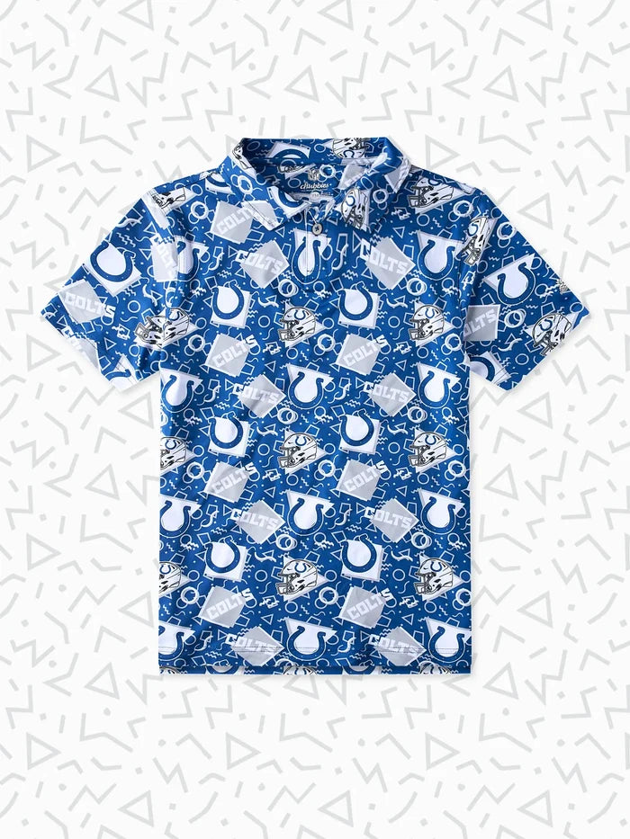 The Colts Game Day Fit (Boys Performance Polo) - Image 1 - Chubbies Shorts