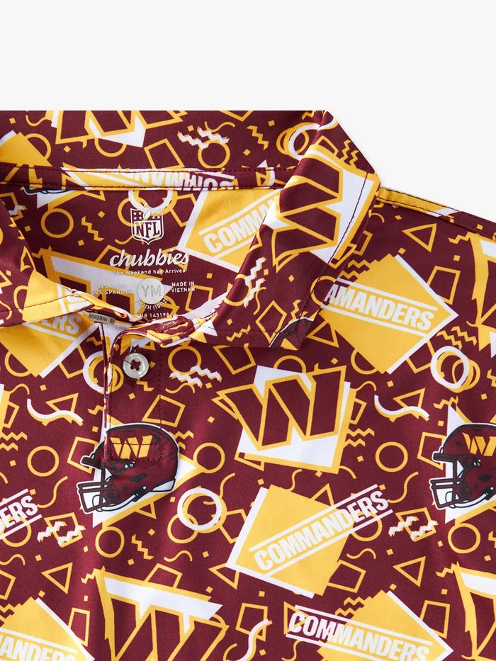 The Commanders Game Day Fit (Boys Performance Polo) - Image 2 - Chubbies Shorts