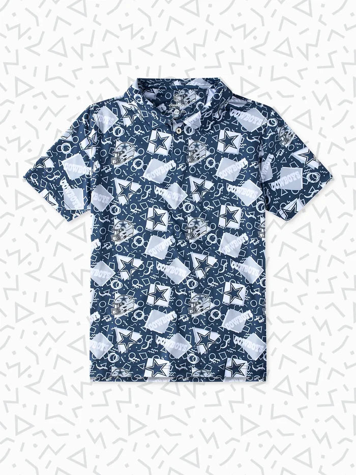 The Cowboys Game Day Fit (Boys Performance Polo) - Image 1 - Chubbies Shorts