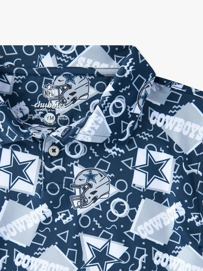 The Cowboys Game Day Fit (Boys Performance Polo) - Image 3 - Chubbies Shorts