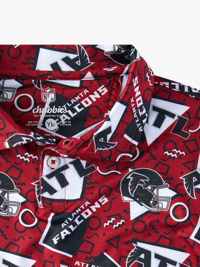 The Falcons Game Day Fit (Boys Performance Polo) - Image 3 - Chubbies Shorts