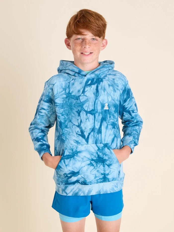The Glass Fractal - Deep Blue (Boys Comfort Hoodie) - Image 1 - Chubbies Shorts