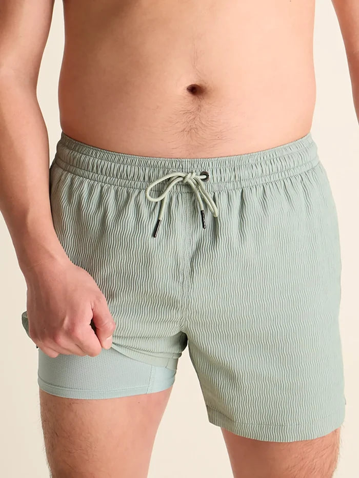 The In Fields 5.5" (Textured Lined Swim) - Image 1 - Chubbies Shorts