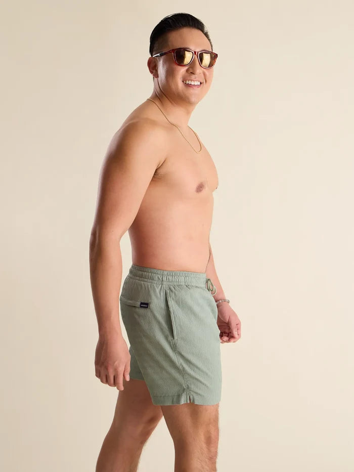 The In Fields 5.5" (Textured Lined Swim) - Image 3 - Chubbies Shorts