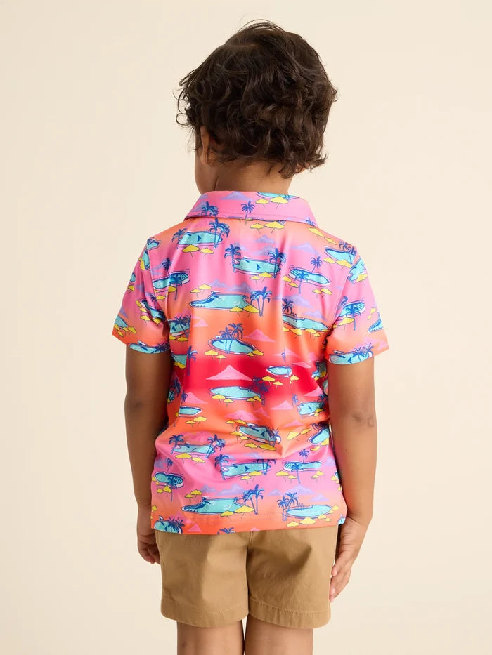 The Lil Offsite (Toddler Performance Polo) - Image 2 - Chubbies Shorts