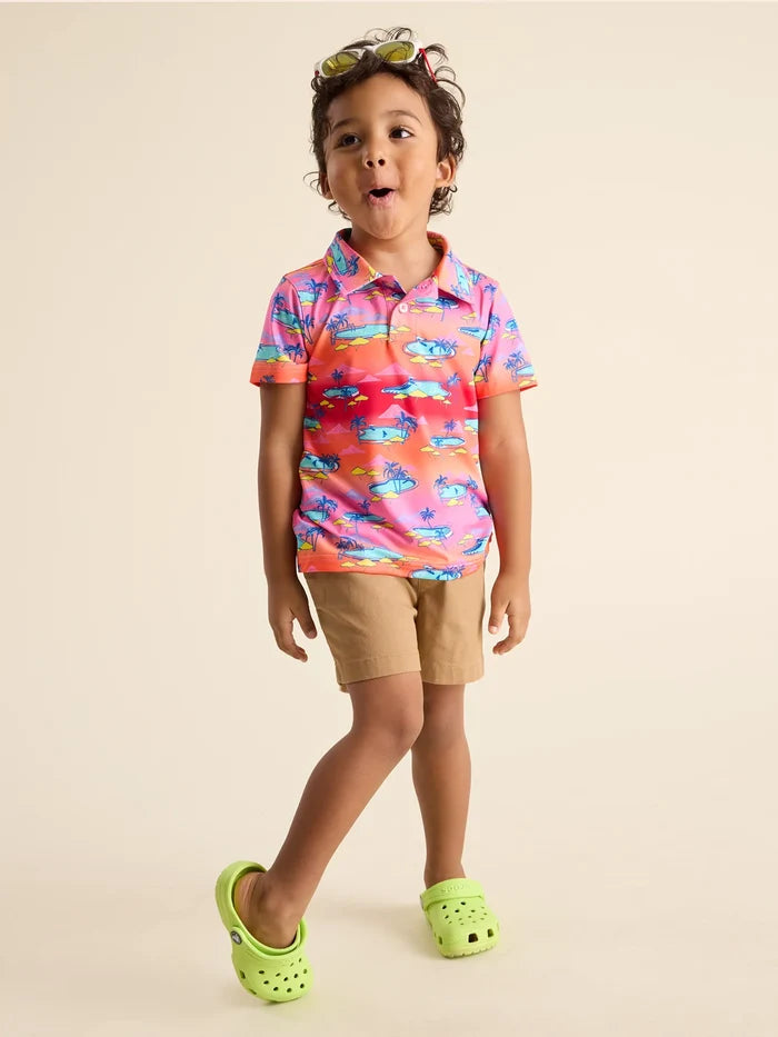 The Lil Offsite (Toddler Performance Polo) - Image 6 - Chubbies Shorts