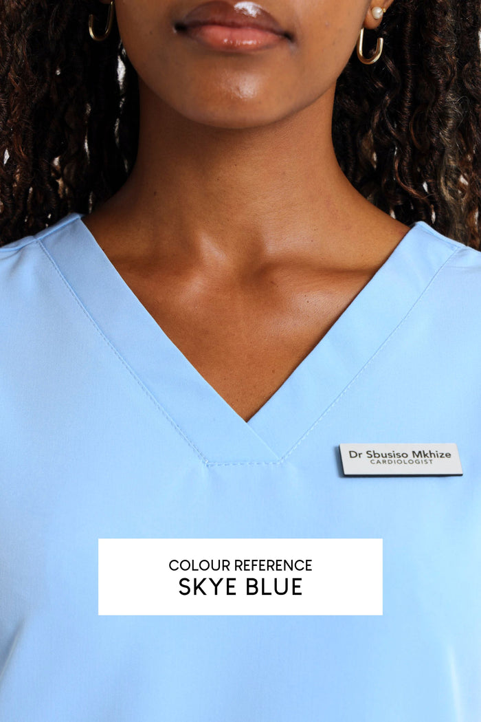 THE LUX LADIES V-NECK TULIP TOP - Greens Medi Scrubs South Africa - Premium Medical Uniforms & Apparel - Delivery Across SA