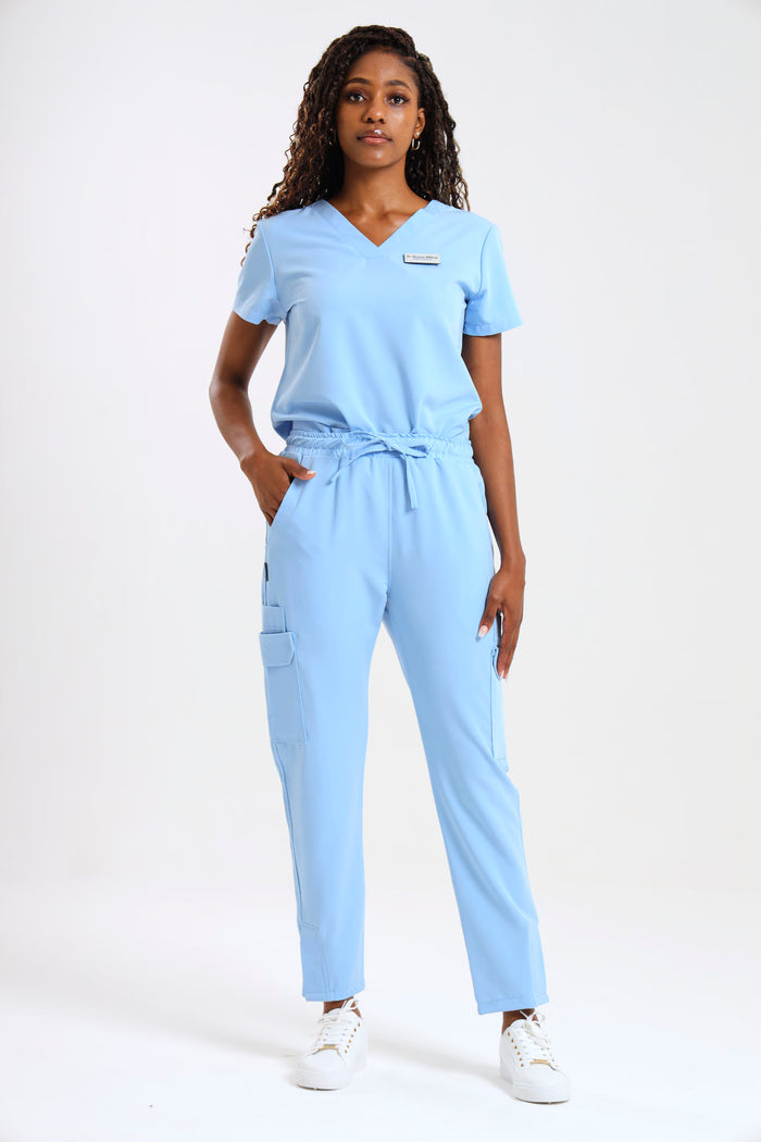 THE LUX LADIES V-NECK FEMME TOP - Greens Medi Scrubs South Africa - Premium Medical Uniforms & Apparel - Delivery Across SA