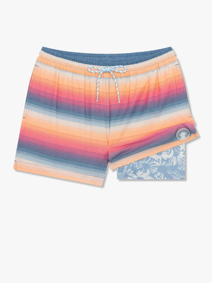 The Malibu Sunsets 4" (Faded Classic Lined Swim Trunk) - Image 6 - Chubbies Shorts