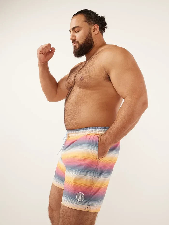 The Malibu Sunsets 5.5" (Classic Lined Swim Trunk) - Image 3 - Chubbies Shorts
