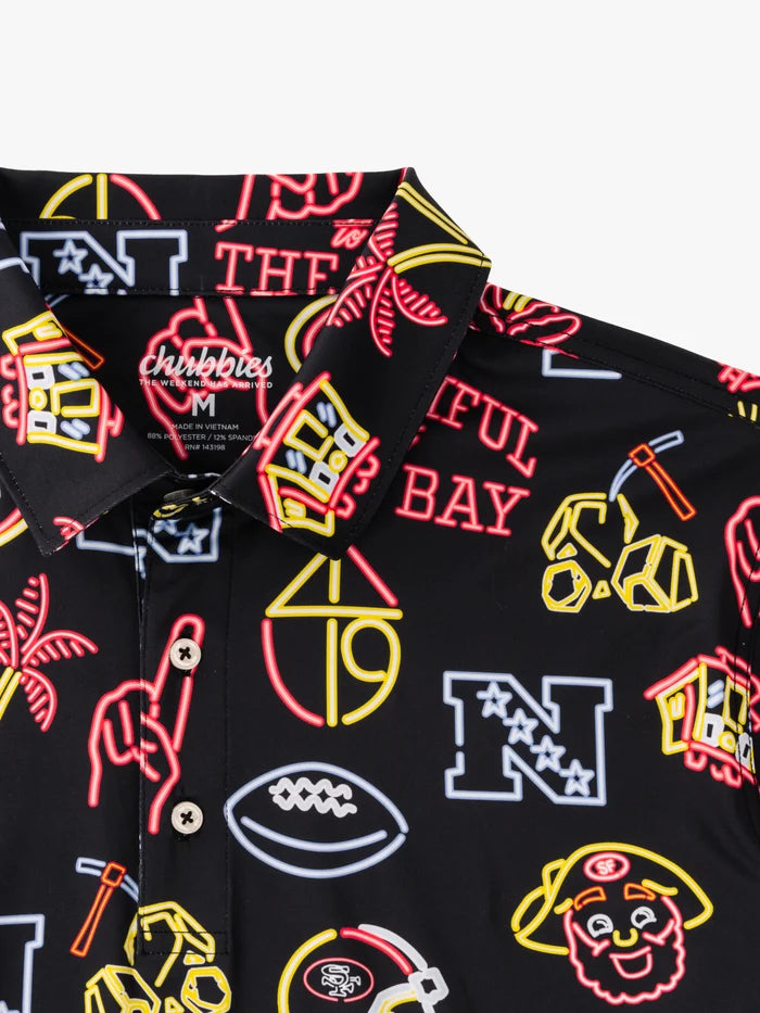 The Neon 49ers (NFL Performance Polo) - Image 2 - Chubbies Shorts