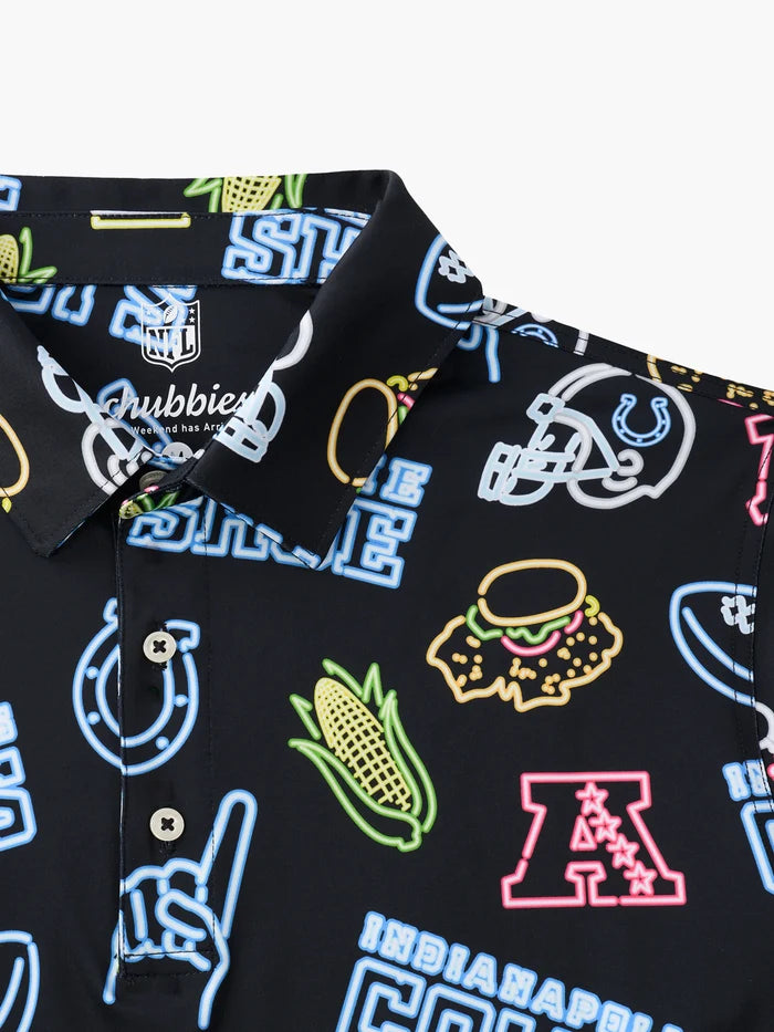The Neon Colts (NFL Performance Polo) - Image 2 - Chubbies Shorts