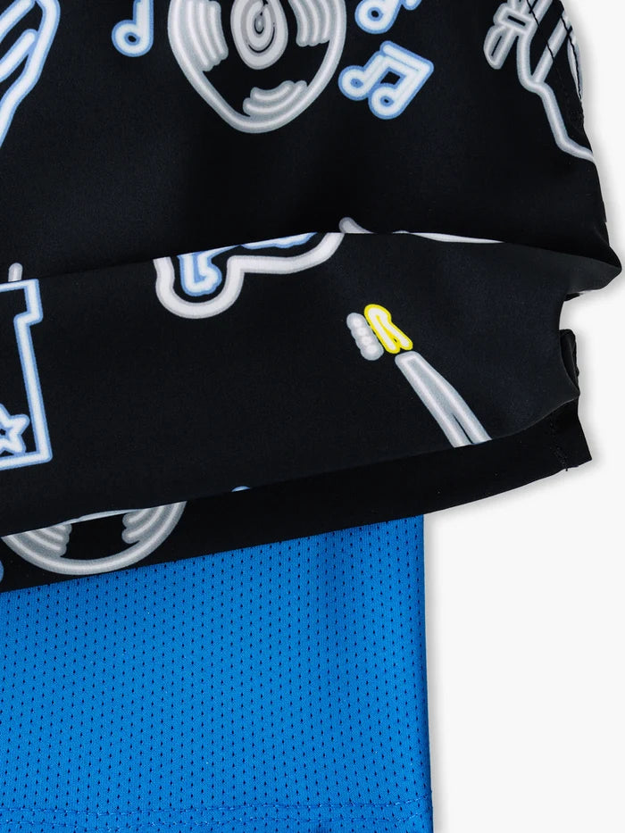 The Neon Lions 5.5" (NFL Classic Lined Swim Trunks) - Image 2 - Chubbies Shorts