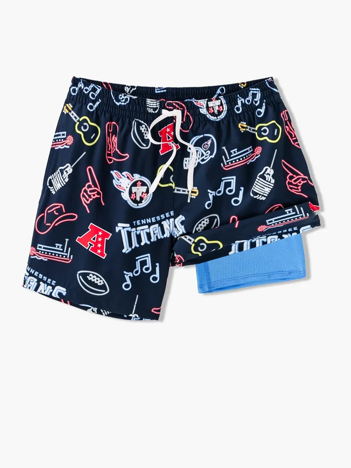 The Neon Titans 5.5" (NFL Classic Lined Swim Trunks) - Image 1 - Chubbies Shorts