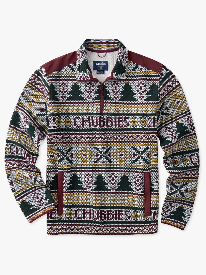 The Ol' Log Cabin (Quilted Quarter-Zip) - Image 1 - Chubbies Shorts