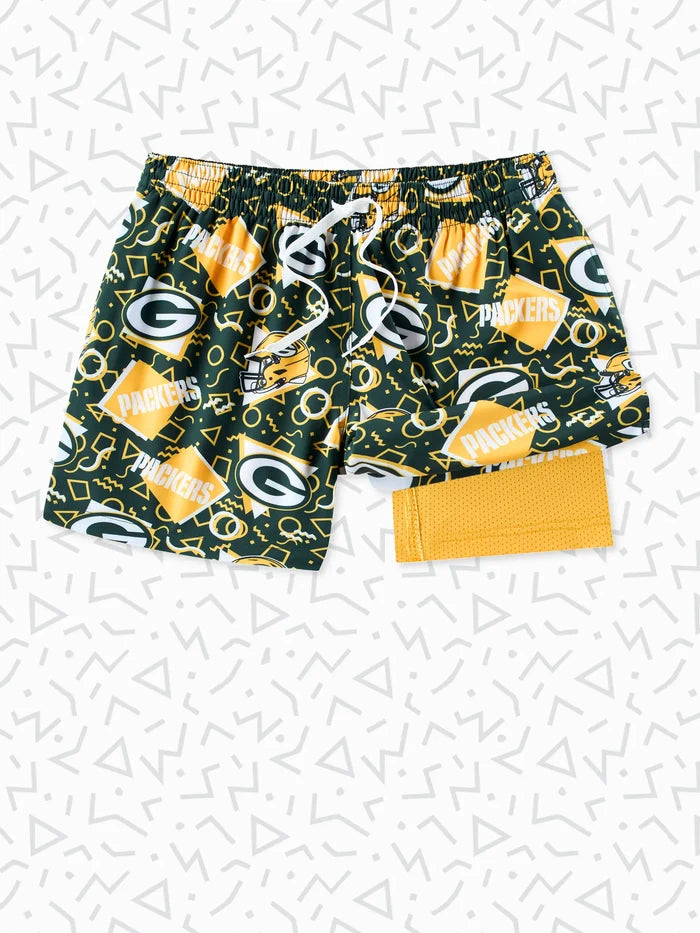The Packers Game Day Fit 5.5" (Classic Lined Swim) - Image 1 - Chubbies Shorts