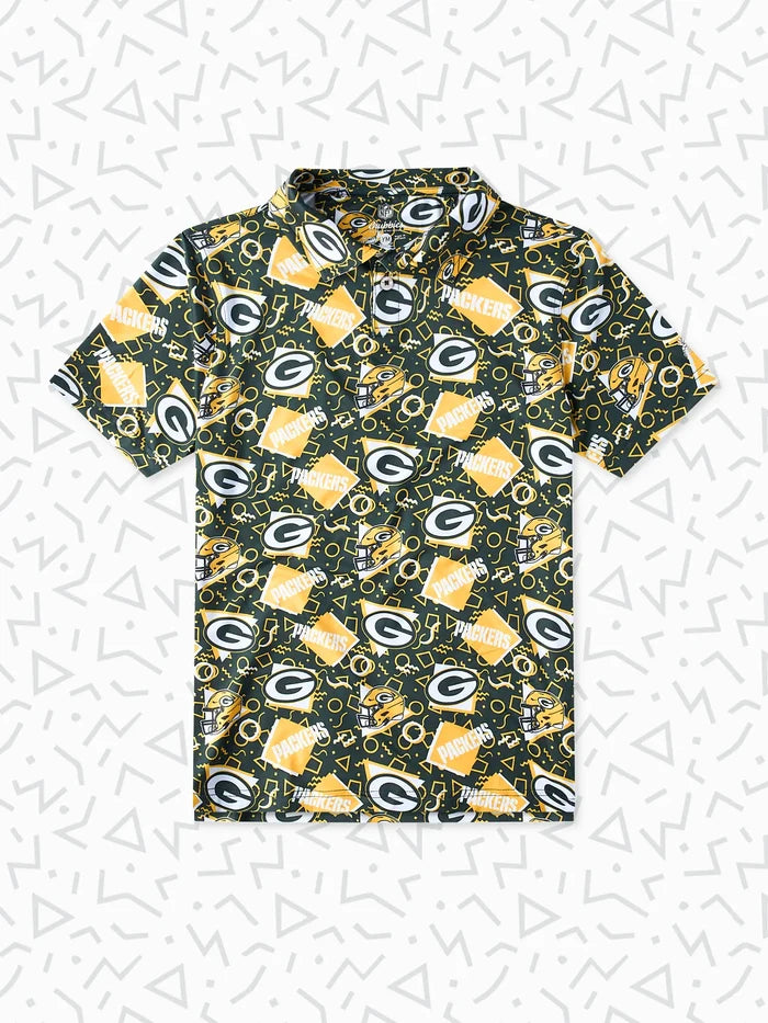 The Packers Game Day Fit (Boys Performance Polo) - Image 1 - Chubbies Shorts
