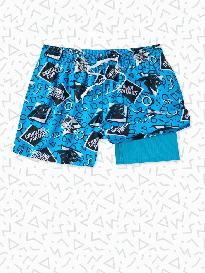 The Panthers Game Day Fit 5.5" (Classic Lined Swim) - Image 1 - Chubbies Shorts