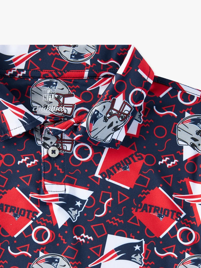 The Patriots Game Day Fit (Boys Performance Polo) - Image 2 - Chubbies Shorts