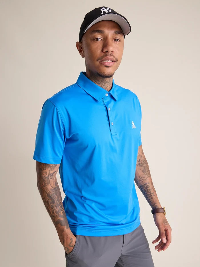 The Radiant Blue (Performance Polo ) - Image 1 - Chubbies Shorts