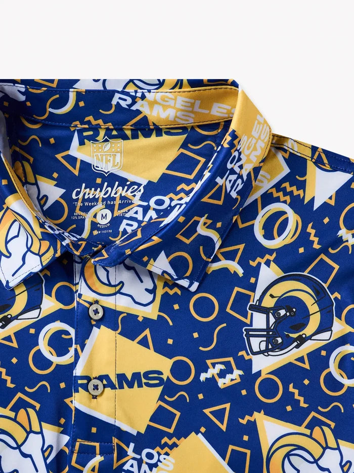 The Rams Game Day Fit (Performance Polo) - Image 2 - Chubbies Shorts