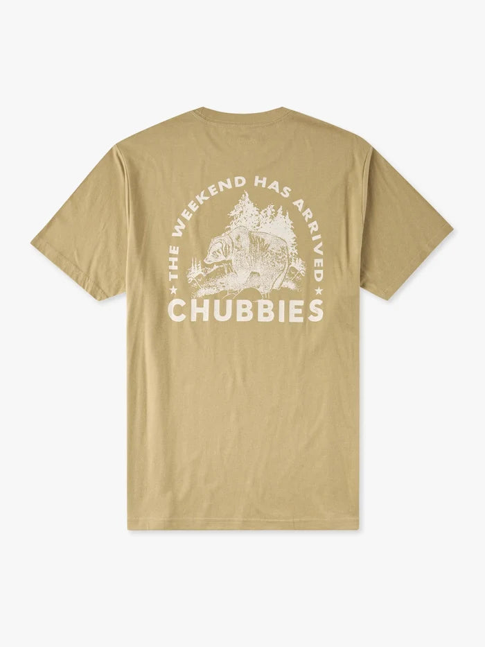 The Rough n' Tumble (Non Pocket Graphic Tee) - Brown - Image 2 - Chubbies Shorts
