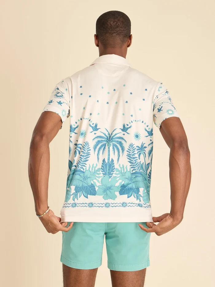 The Scenic Route- Tan (Performance Polo) - Image 2 - Chubbies Shorts