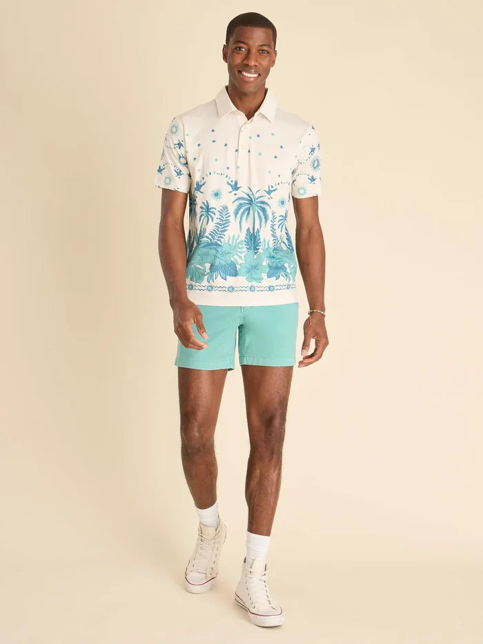 The Scenic Route- Tan (Performance Polo) - Image 5 - Chubbies Shorts