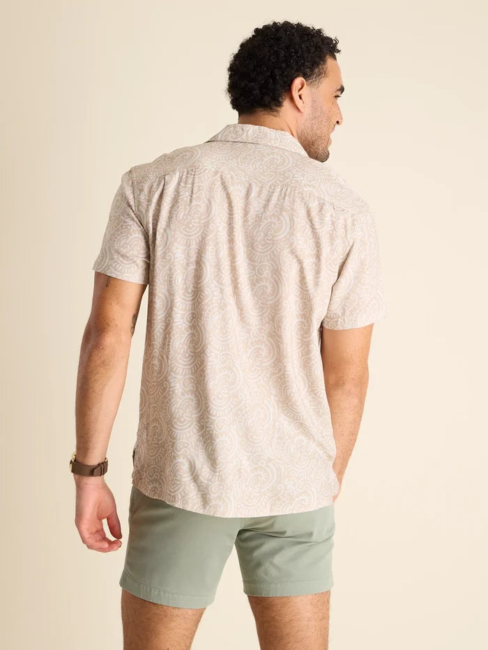 The Screen Saver (Rayon Sunday Shirt) - Taupe - Image 2 - Chubbies Shorts
