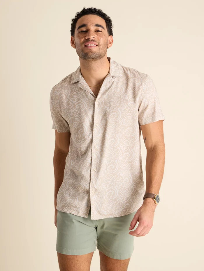 The Screen Saver (Rayon Sunday Shirt) - Taupe - Image 4 - Chubbies Shorts