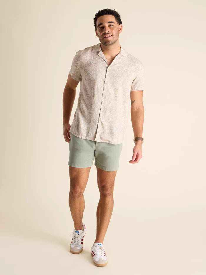 The Screen Saver (Rayon Sunday Shirt) - Taupe - Image 5 - Chubbies Shorts