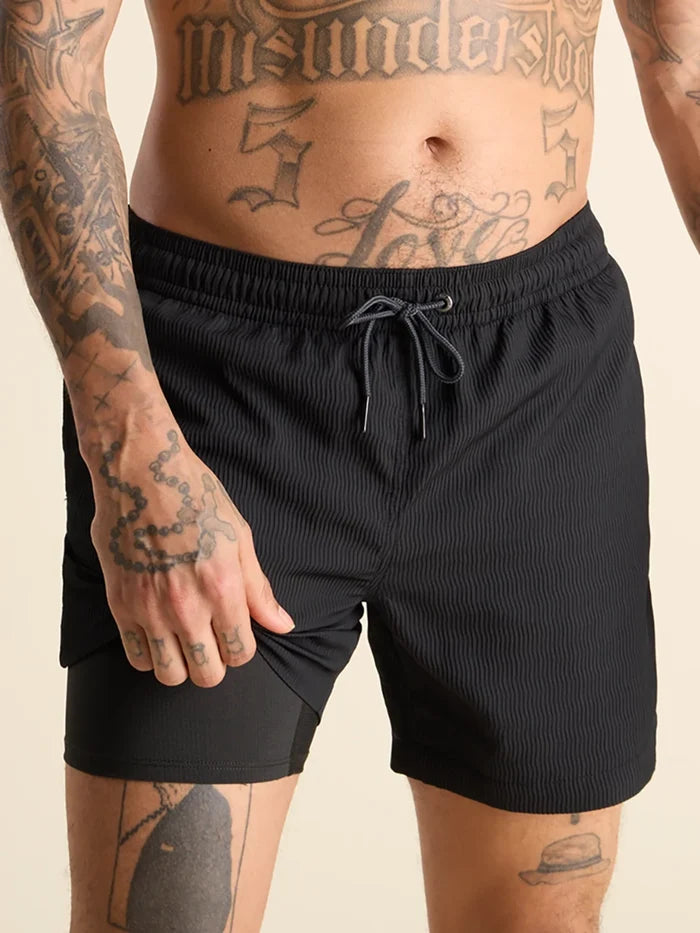 The Secret Agents 5.5" (Textured Lined Swim) - Image 1 - Chubbies Shorts